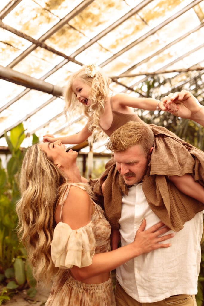 Indoor family photography session in Kansas City focused on connection and natural moments.