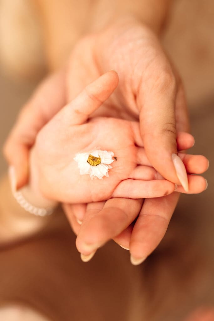 Detail photos taken at a studio lifestyle family session in Kansas City