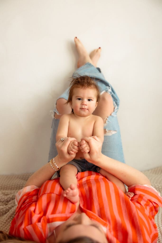 Child captured in a photography studio in Kansas CIty