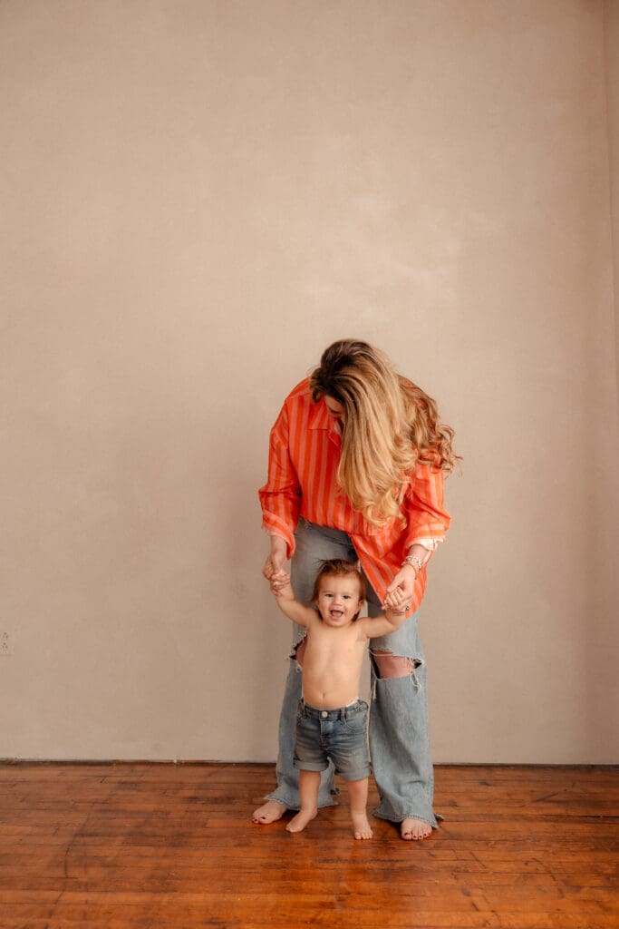 Kansas City family and motherhood photographer offering luxury studio photography sessions